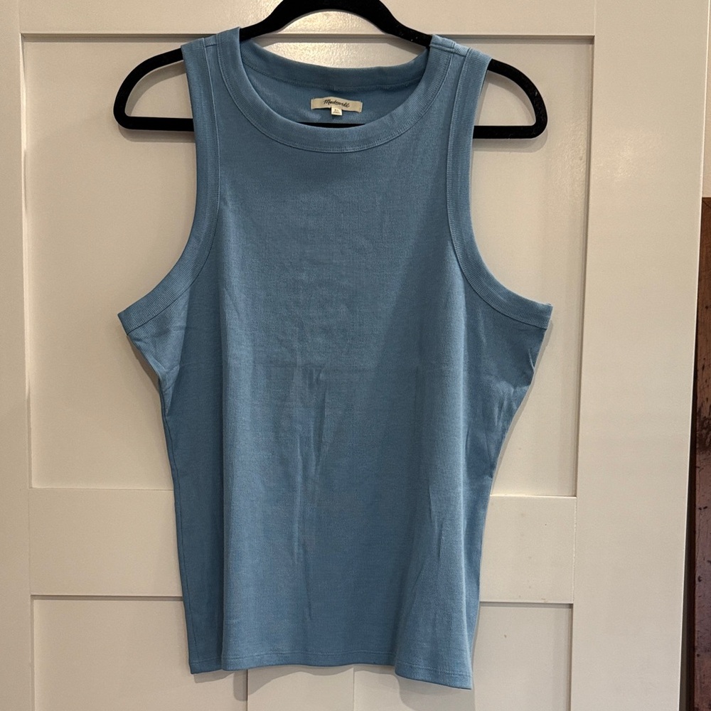Madewell NWOT Cobalt Sleeveless Crewneck Tank Top - Women’s XL.
